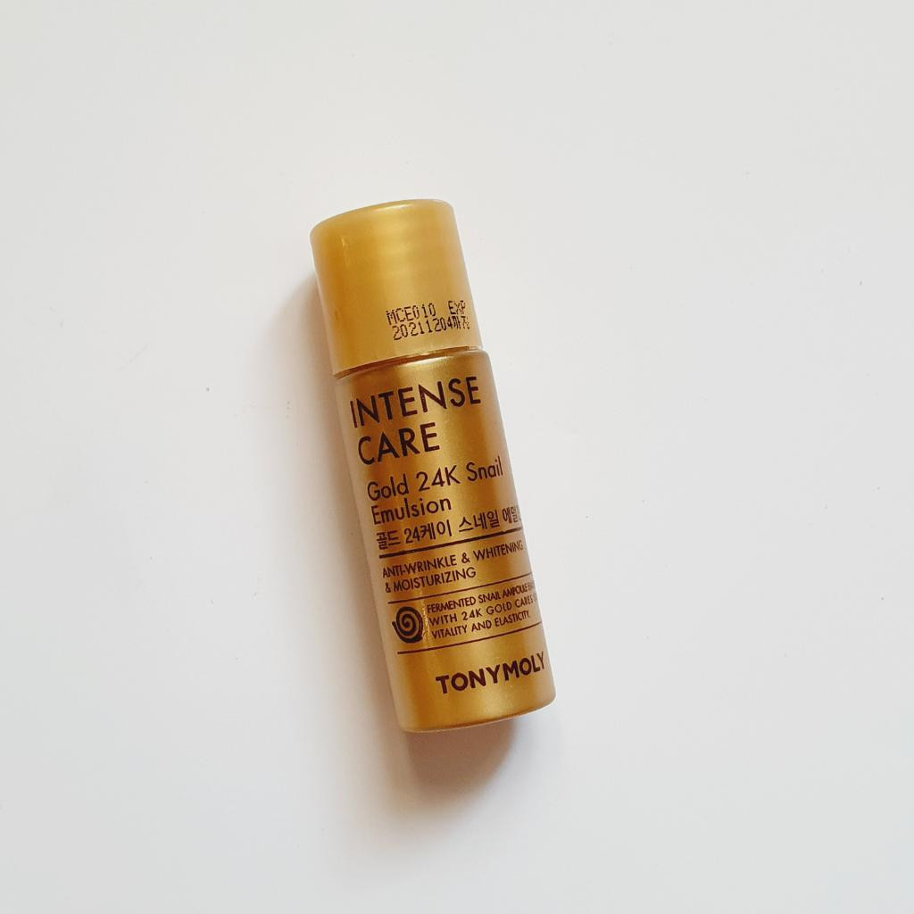 TONY MOLY Intense Care Gold 24K Snail Emulsion Эмульсия с 24K золотом и улиточным муцином для интенсивного ухода