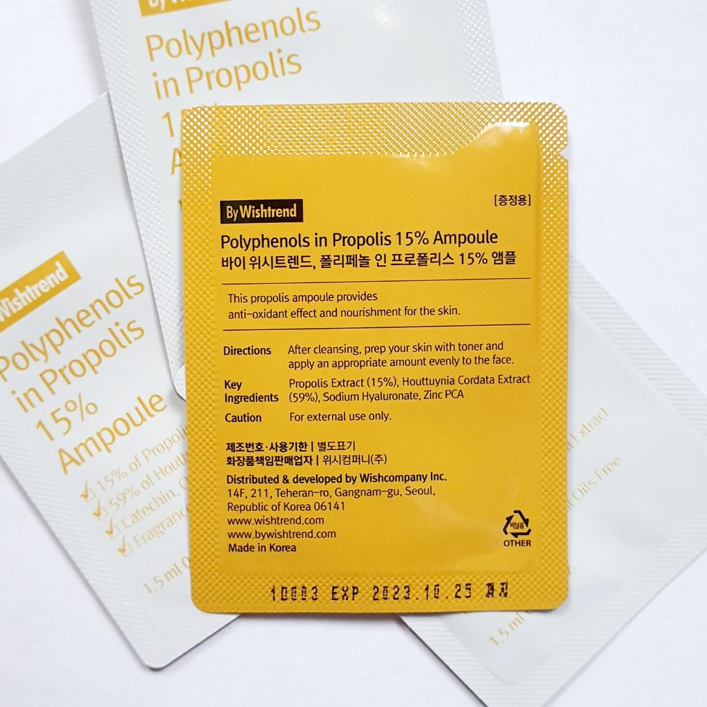 BY WISHTREND Polyphenols in Propolis 15% Ampoule Сыворотка с экстрактом прополиса