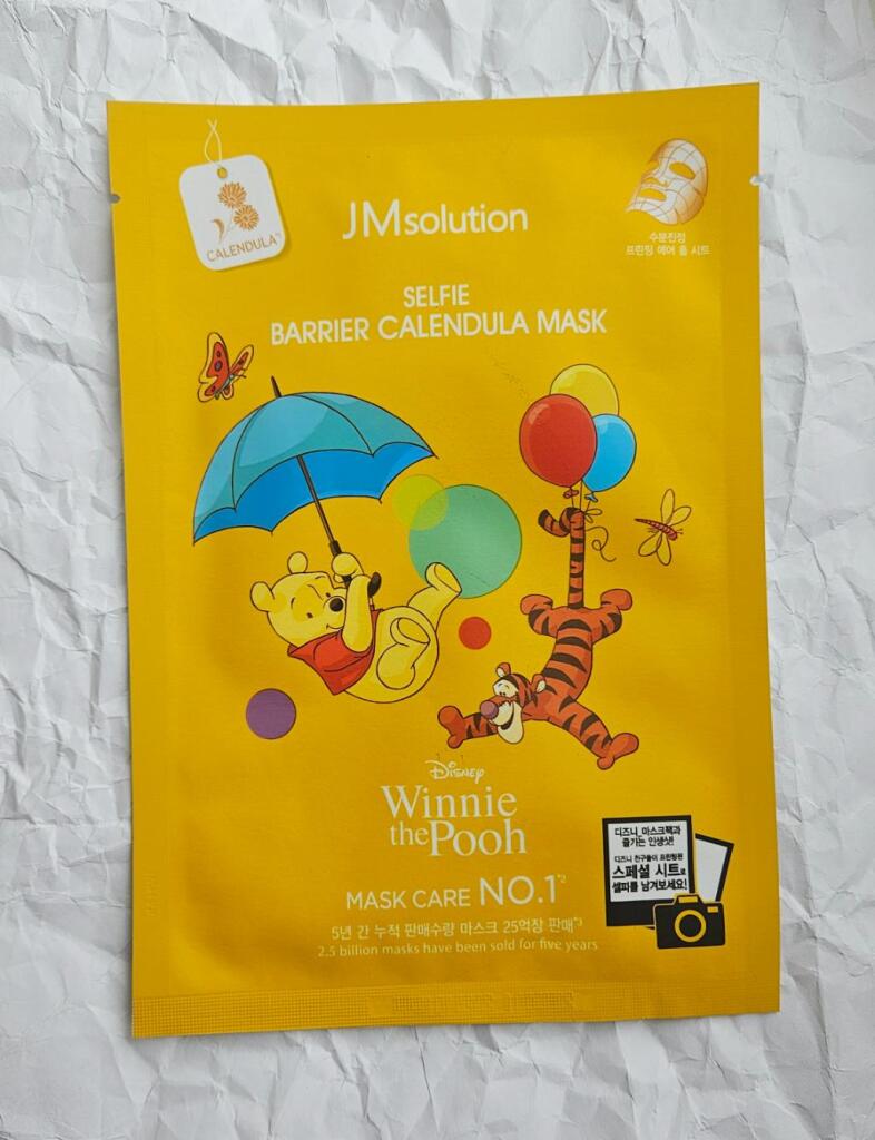 JMsolution Disney Collection Selfie Barrier Calendula Mask Тканевая маска для лица успокаивающая с экстрактом календулы