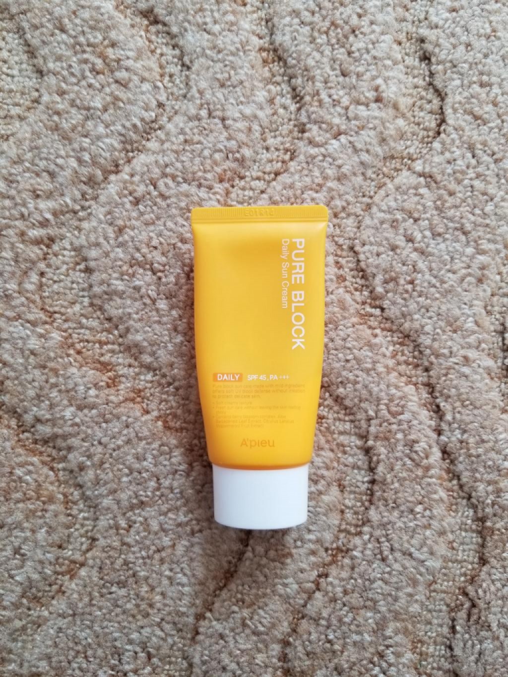 A'PIEU Pure Block Daily Sun Cream (SPF45 PA+++) Солнцезащитный крем