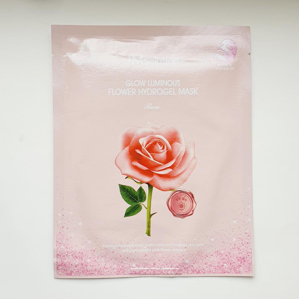 JMSolution Glow Luminous Flower Hydro Gel Mask   Гидрогелевая маска с экстрактом дамасской розы