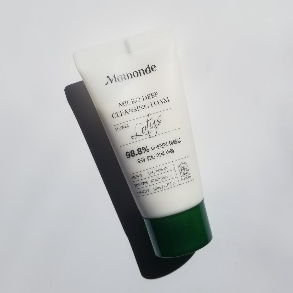 Mamonde Micro Deep Cleansing Foam Lotus Глубоко очищающая пенка для умывания с экстрактом лотоса
