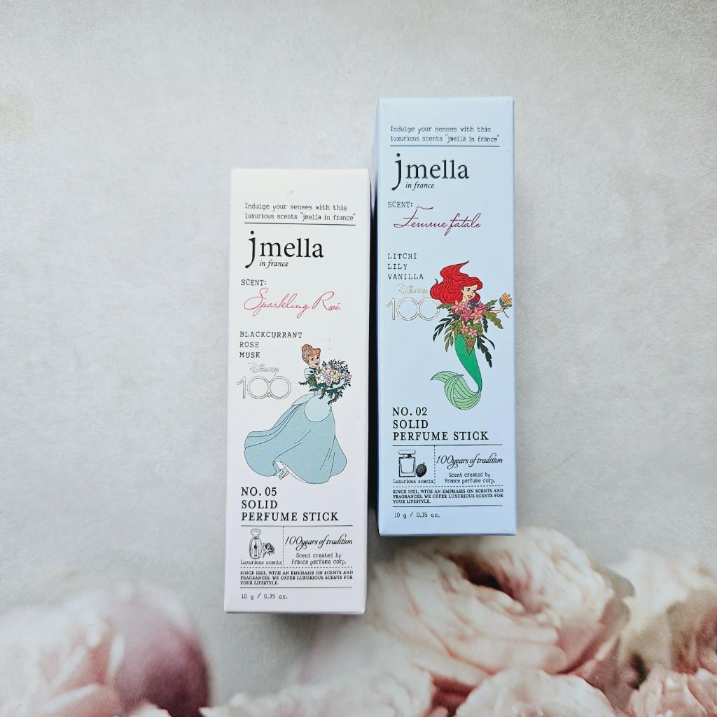 JMELLA in France Solid Perfume Твёрдые духи в стике № 02 Femme Fatale  (Ариэль) и № 05 Sparkling rose (Золушка)