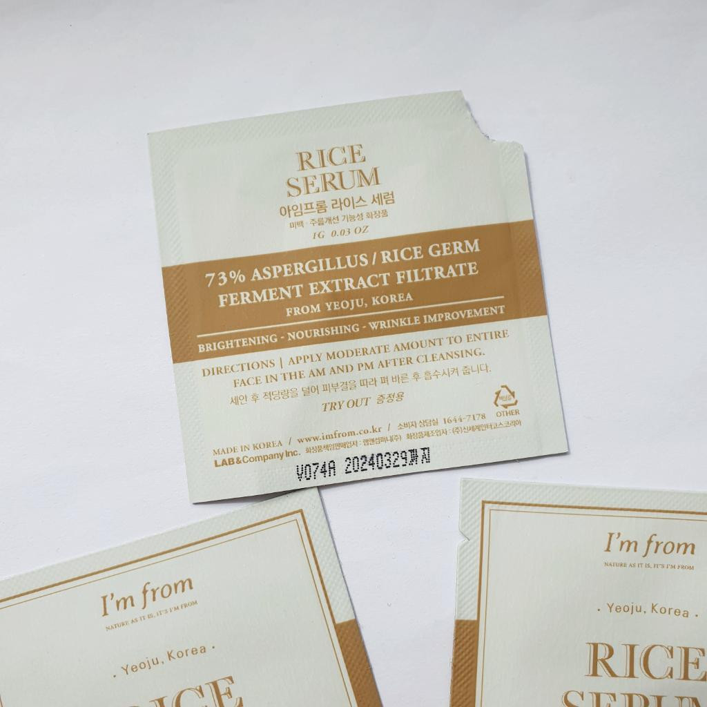 I'm from Rice Serum Ферментированная осветляющая сыворотка с экстрактом риса
