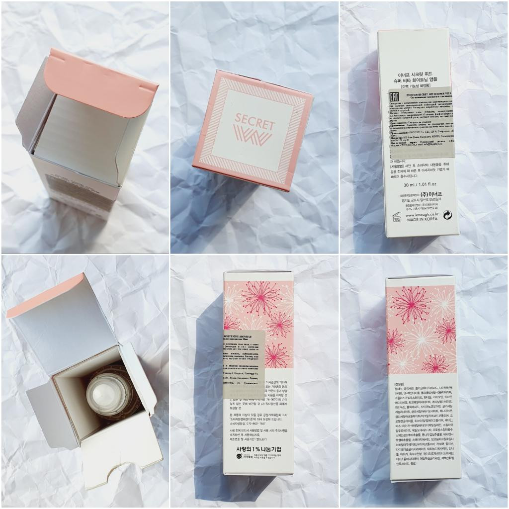 Enough Secret Super Vita Whitening Ampoule Витаминная осветляющая сыворотка для лица