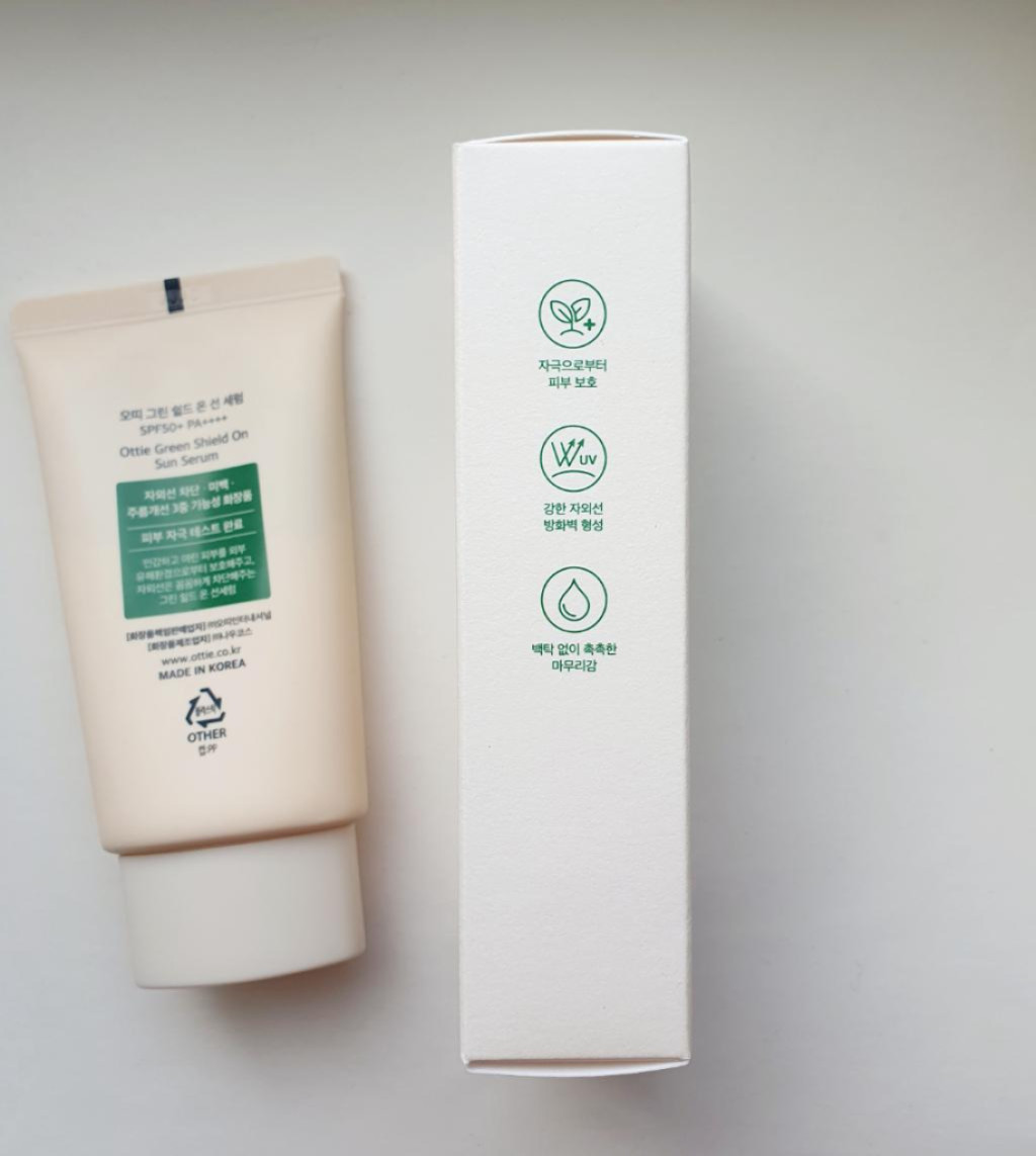 Ottie Green Shield On Sun Serum SPF 50 Солнцезащитный серум для чувствительной кожи