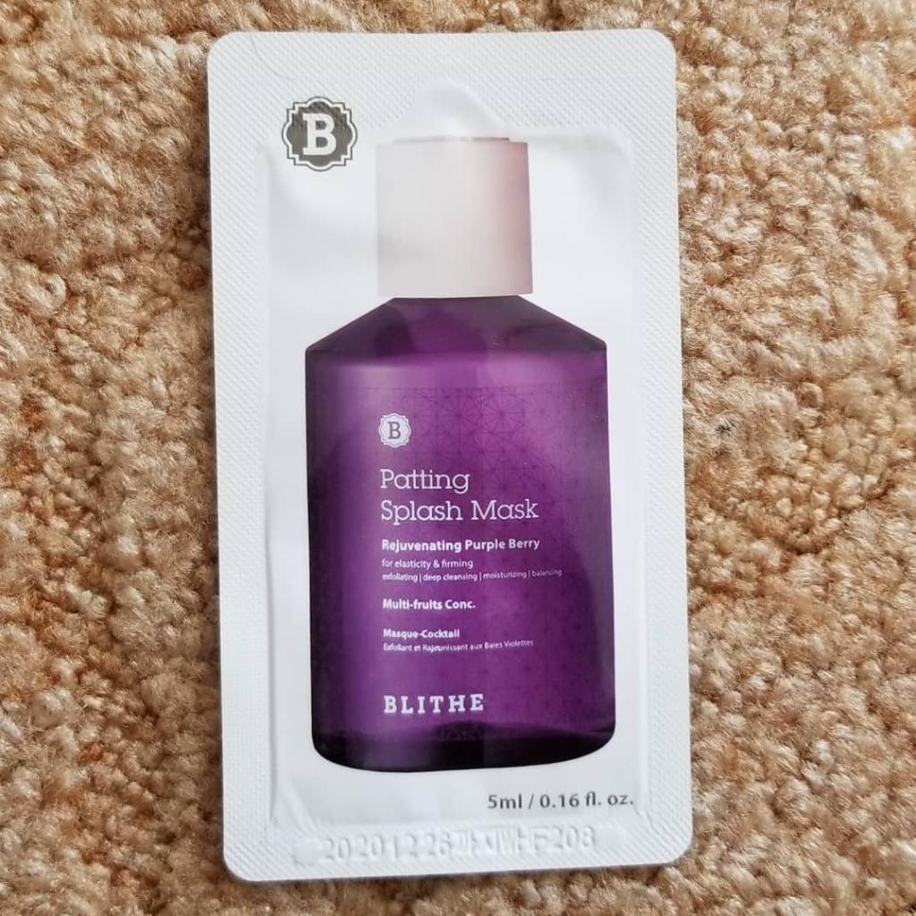 Blithe Patting Splash Mask Rejuvenating Purple Berry омолаживающая сплеш-маска с экстрактом фиолетовых ягод