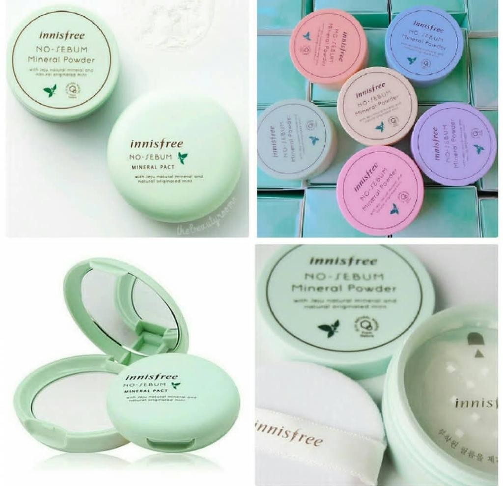 Innisfree no - sebum mineral powder Lucky Stone Edition Рассыпчатая минеральная прозрачная пудра для лица