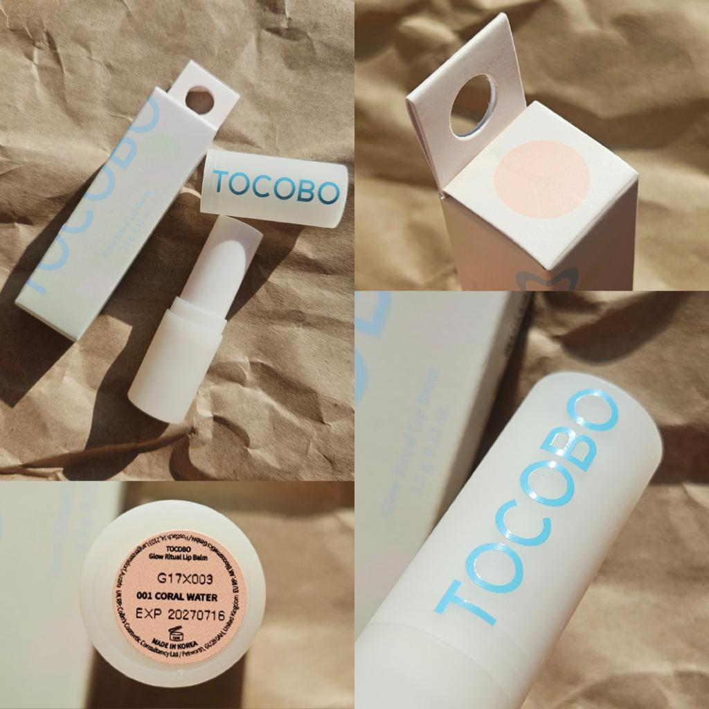 Tocobo Glow Ritual Lip Balm 001 Coral Water Увлажняющий оттеночный бальзам для губ