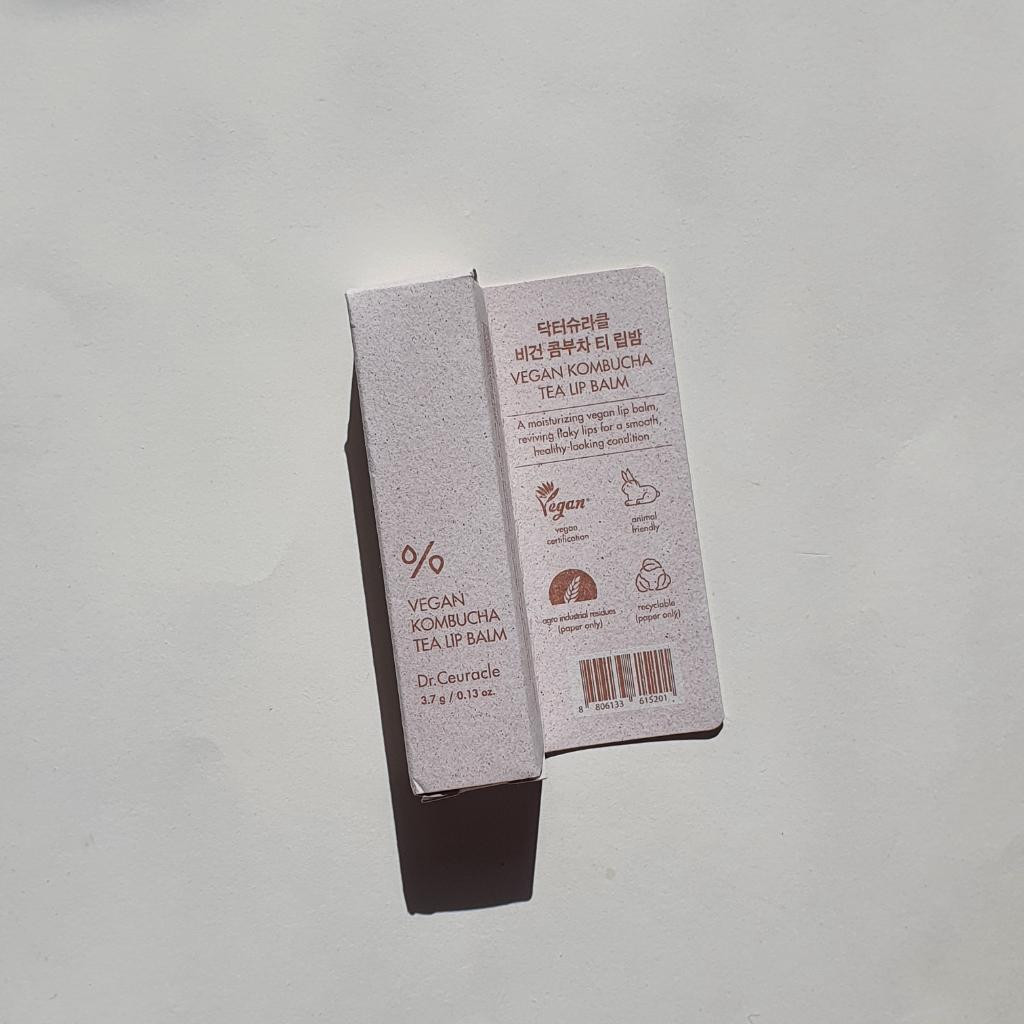 Dr Ceuracle Vegan Kombucha Tea Lip Balm Веганский бальзам для губ с чаем комбуча
