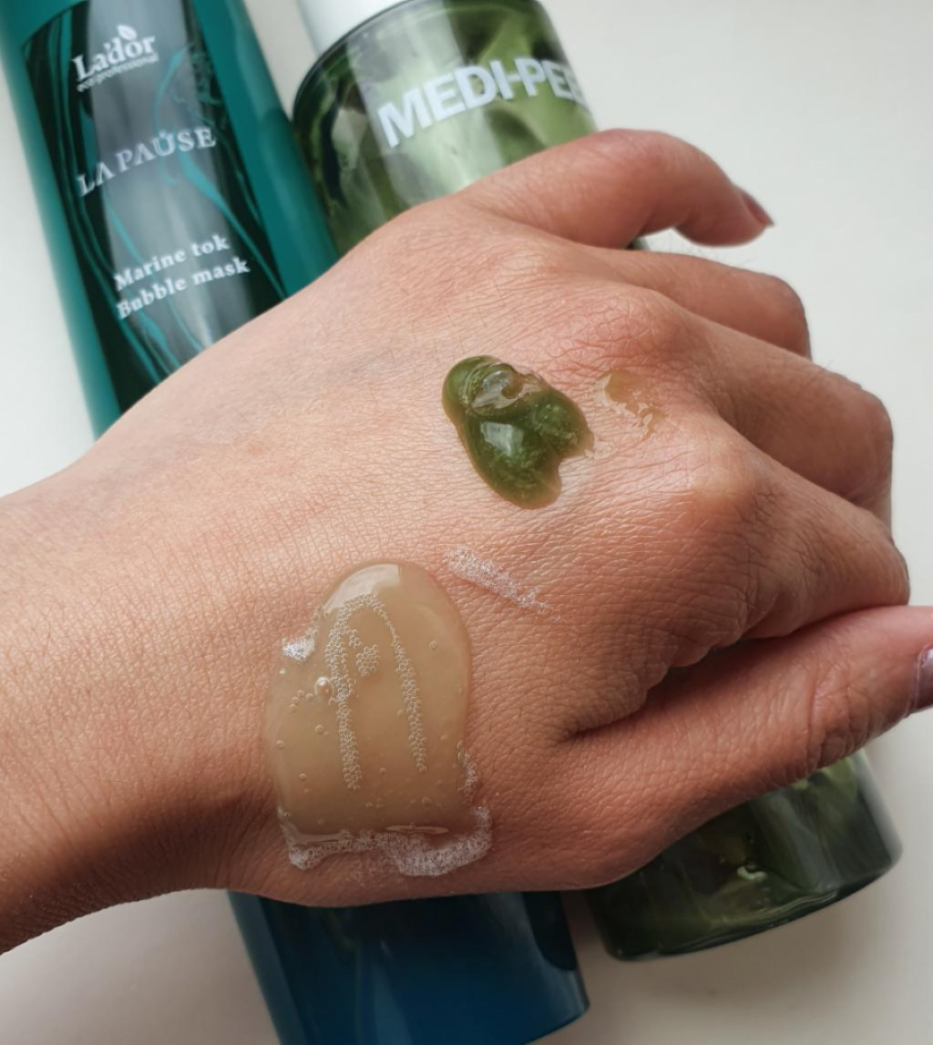 Lador La-Pause Marine Tok Bubble Mask Микропузырьковая маска для интенсивного очищения и увлажнения кожи лица