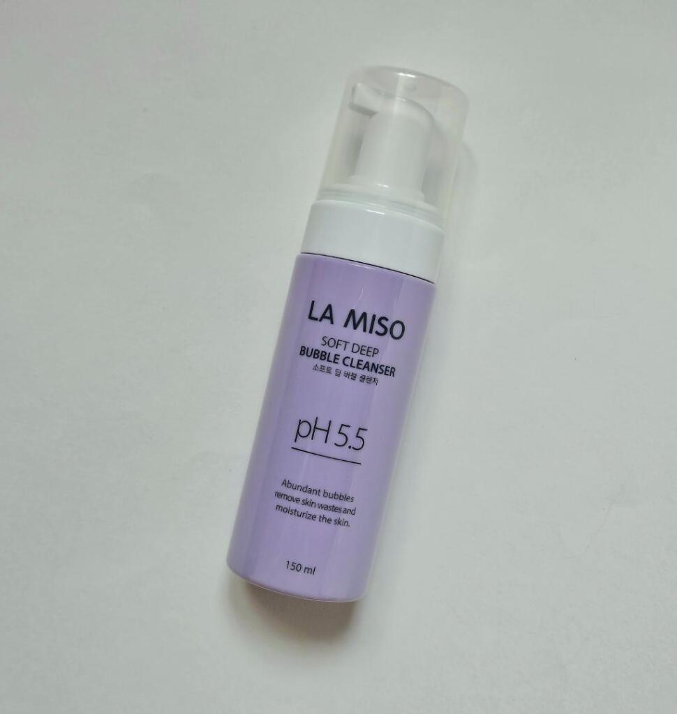 La miso soft deep bubble cleanser pH 5.5 Мягкая очищающая пенка для лица