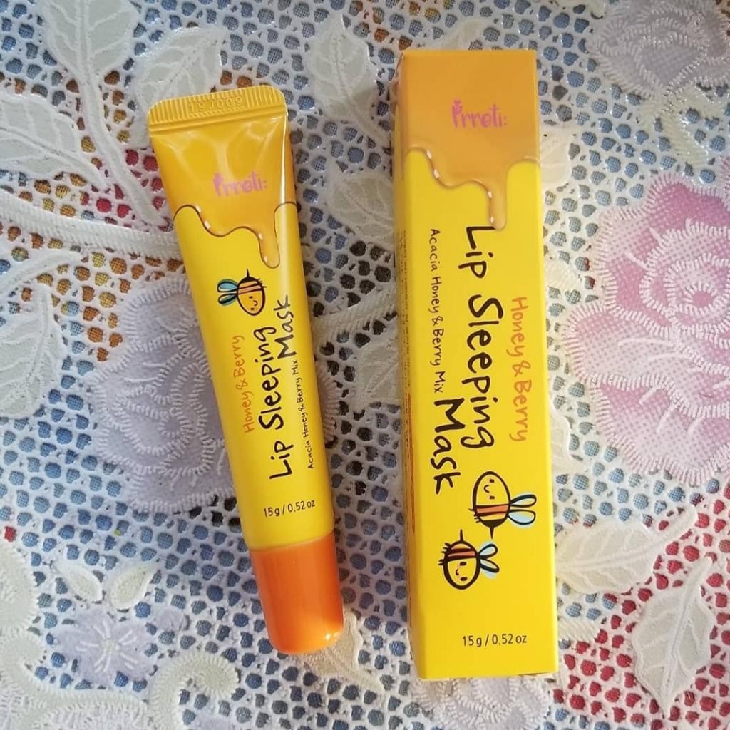 PRRETI Honey & Berry Lip Sleeping Mask Ночная маска для губ с мёдом акации и ягодами.