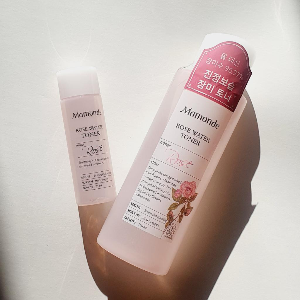 Mamonde Rose water Интенсивно увлажняющий тонер для лица с розовой водой.