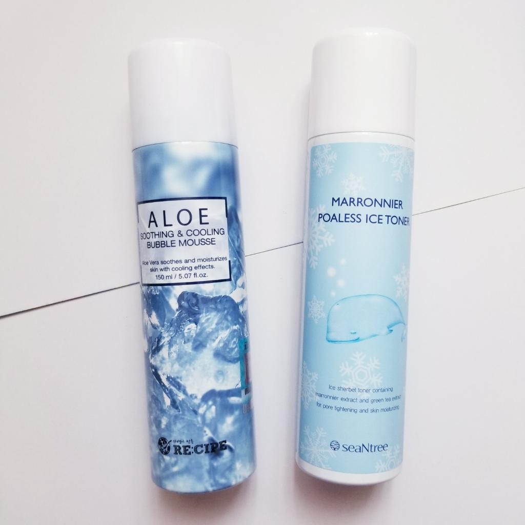 RE:CIPE Aloe Soothing & Cooling Bubble Mousse Успокаивающий, охлаждающий пузырящийся мусс с алоэ вера и пантенолом.