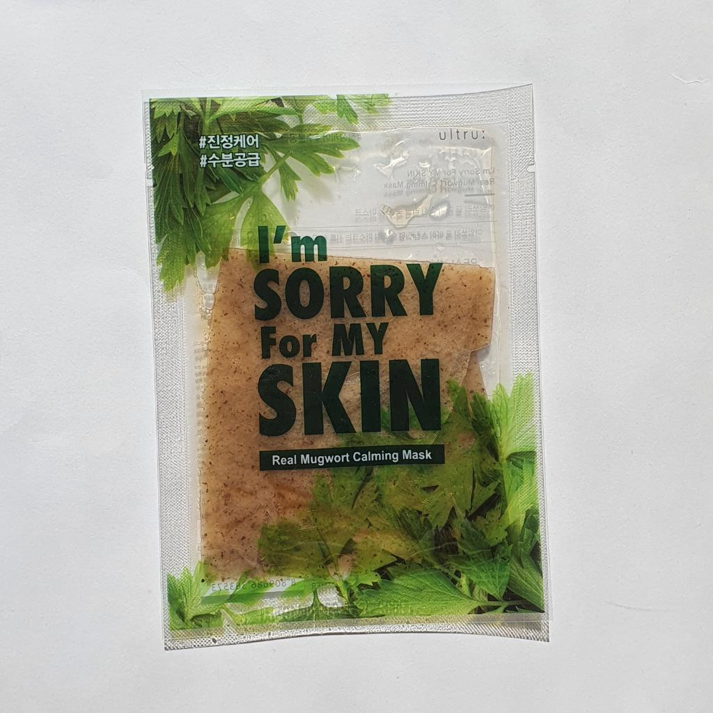 I'm Sorry For My Skin Real Mugwort Calming Mask Успокаивающая маска с полынью