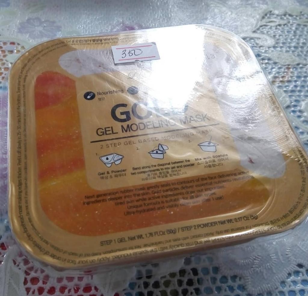 Lindsay home Aesthetics gold gel modeling mask Моделирующая альгинантная гелевая маска с частицами золота.