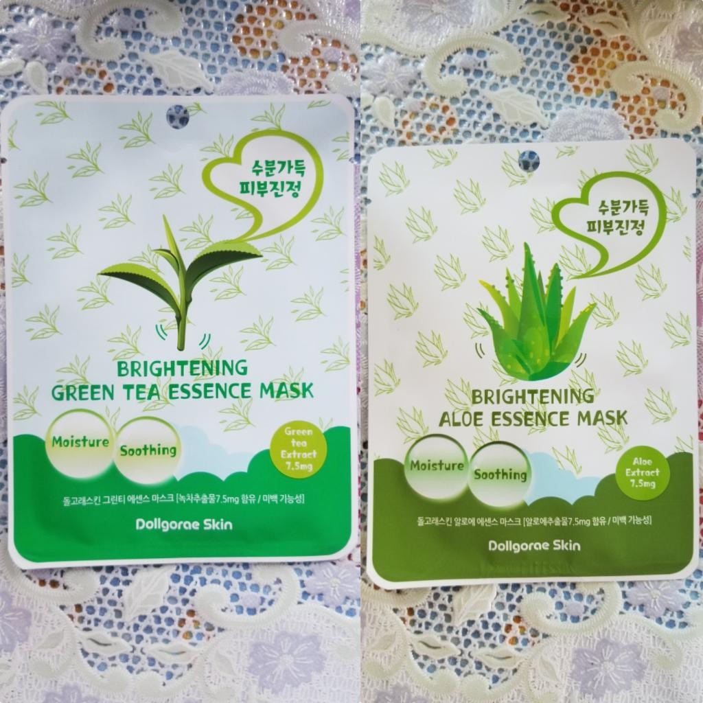 DOLLGORAE Skin Essence Mask  Бюджетные осветляющие тканевые маски.