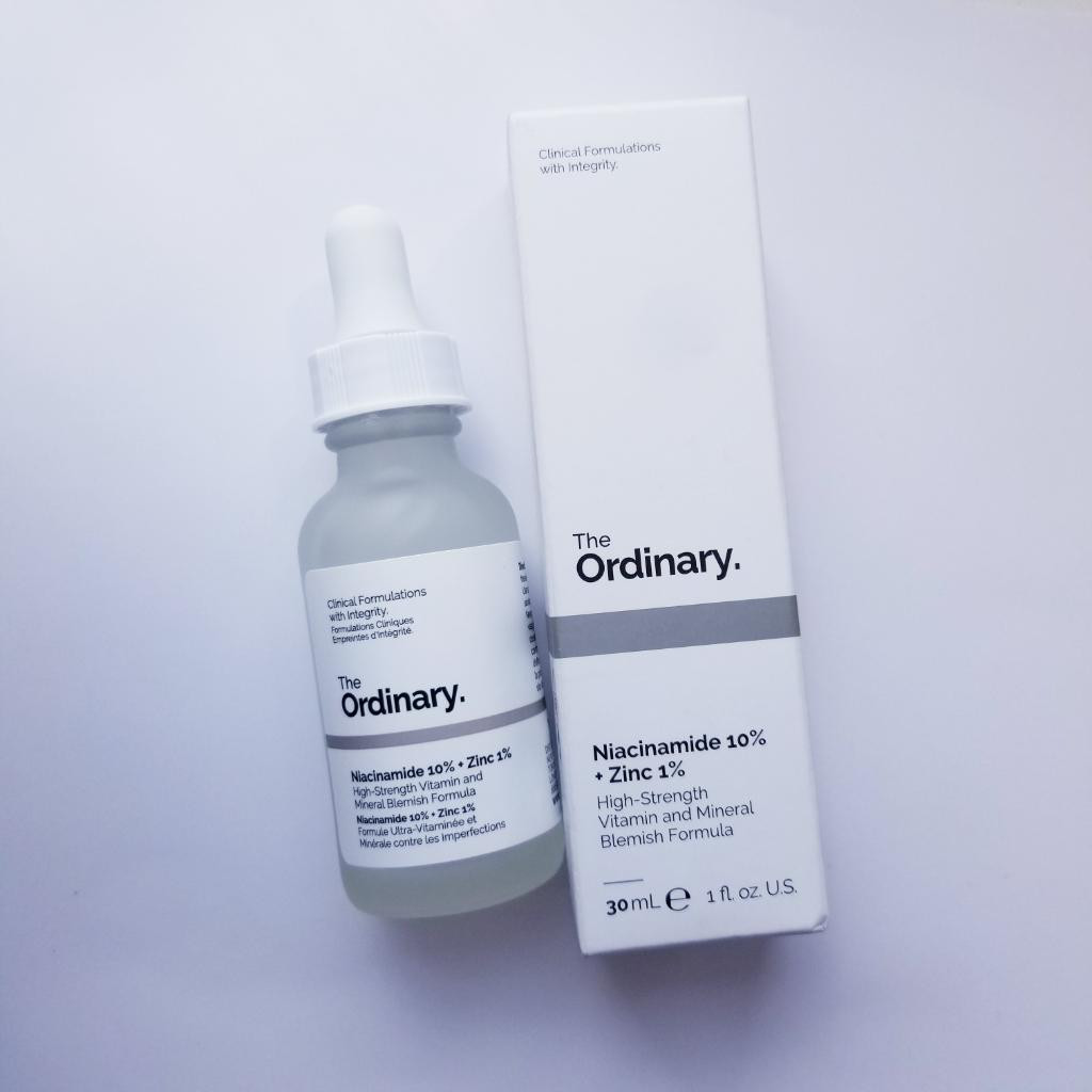 The ordinary Niacinamide 10% + Zinc 1% Серум для жирной и проблемной кожи.