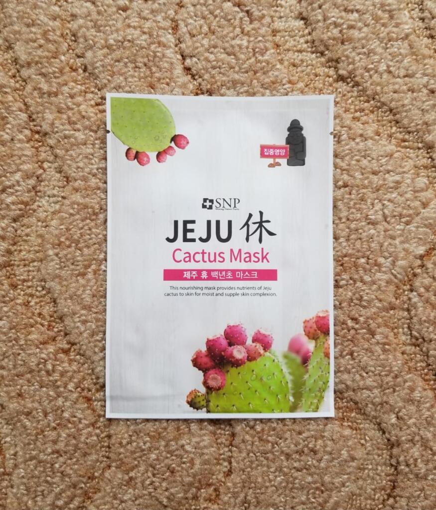 SNP JEJU REST CACTUS MASK Маска для лица с экстрактом кактуса