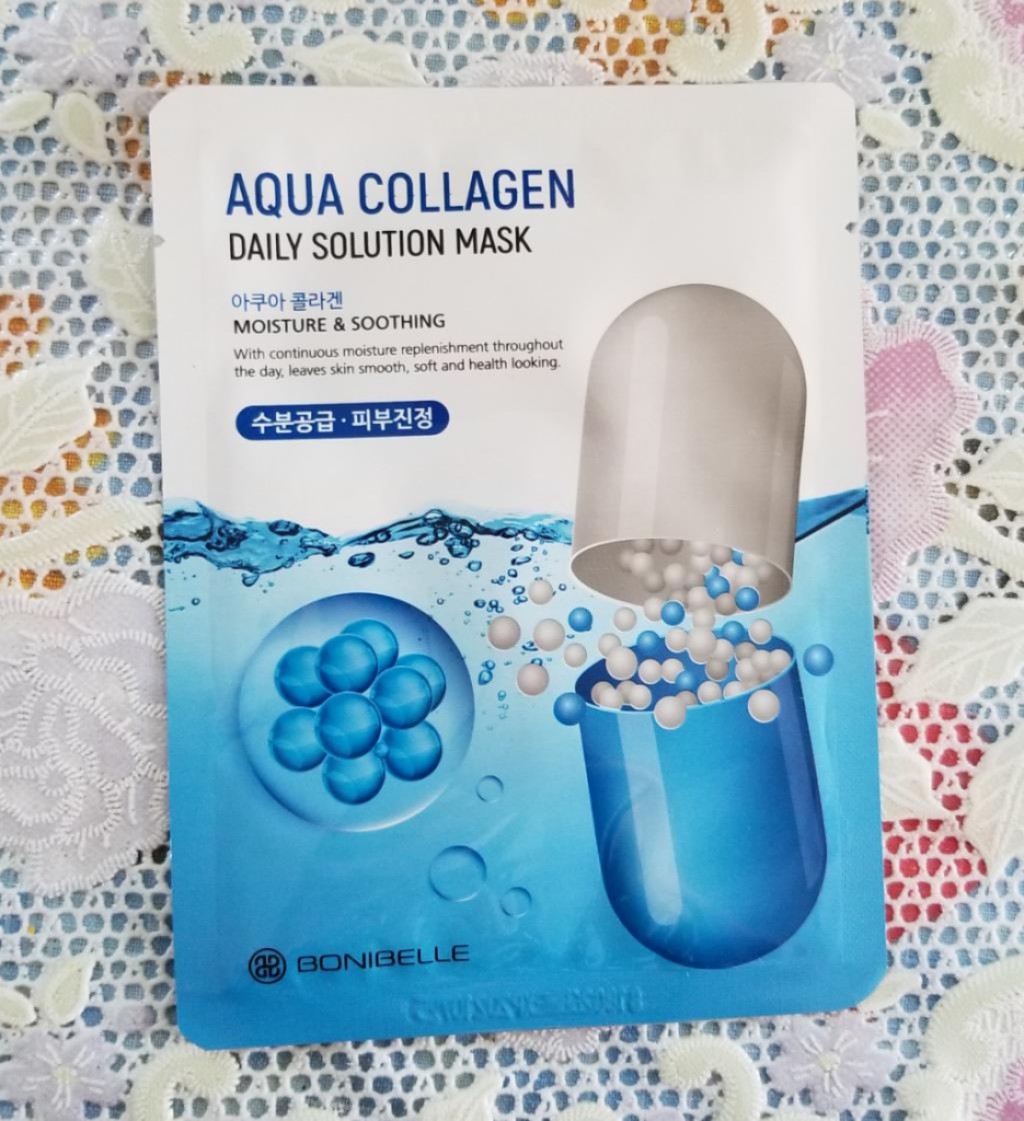 Bonibelle Aqua Collagen Solution daily mask Маска для увлажнения.