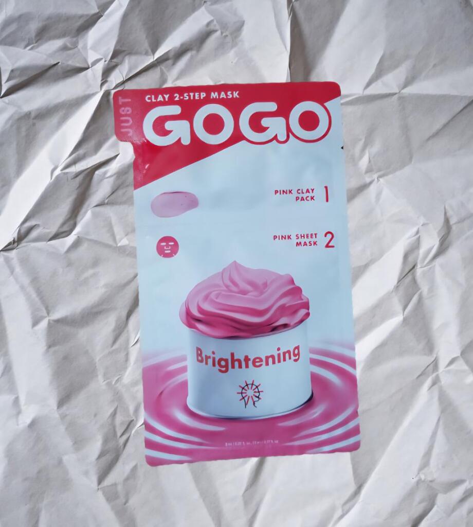 JUST GO GO BRIGHTENING MASK Осветляющий двухэтапный сет масок: глиняной и тканевой.
