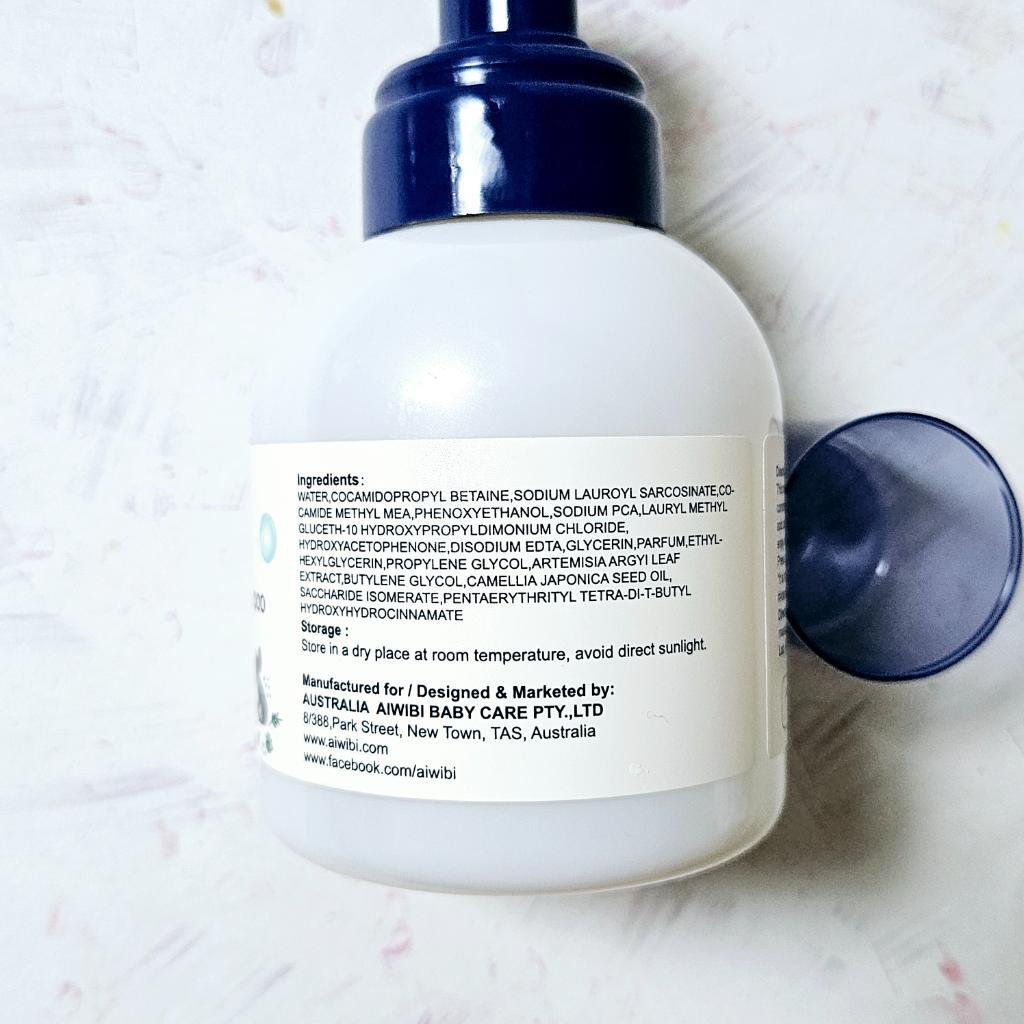 Aiwibi Australia baby bubble wash and shampoo  Детский гель и шампунь 2 в 1 с маслом камелии