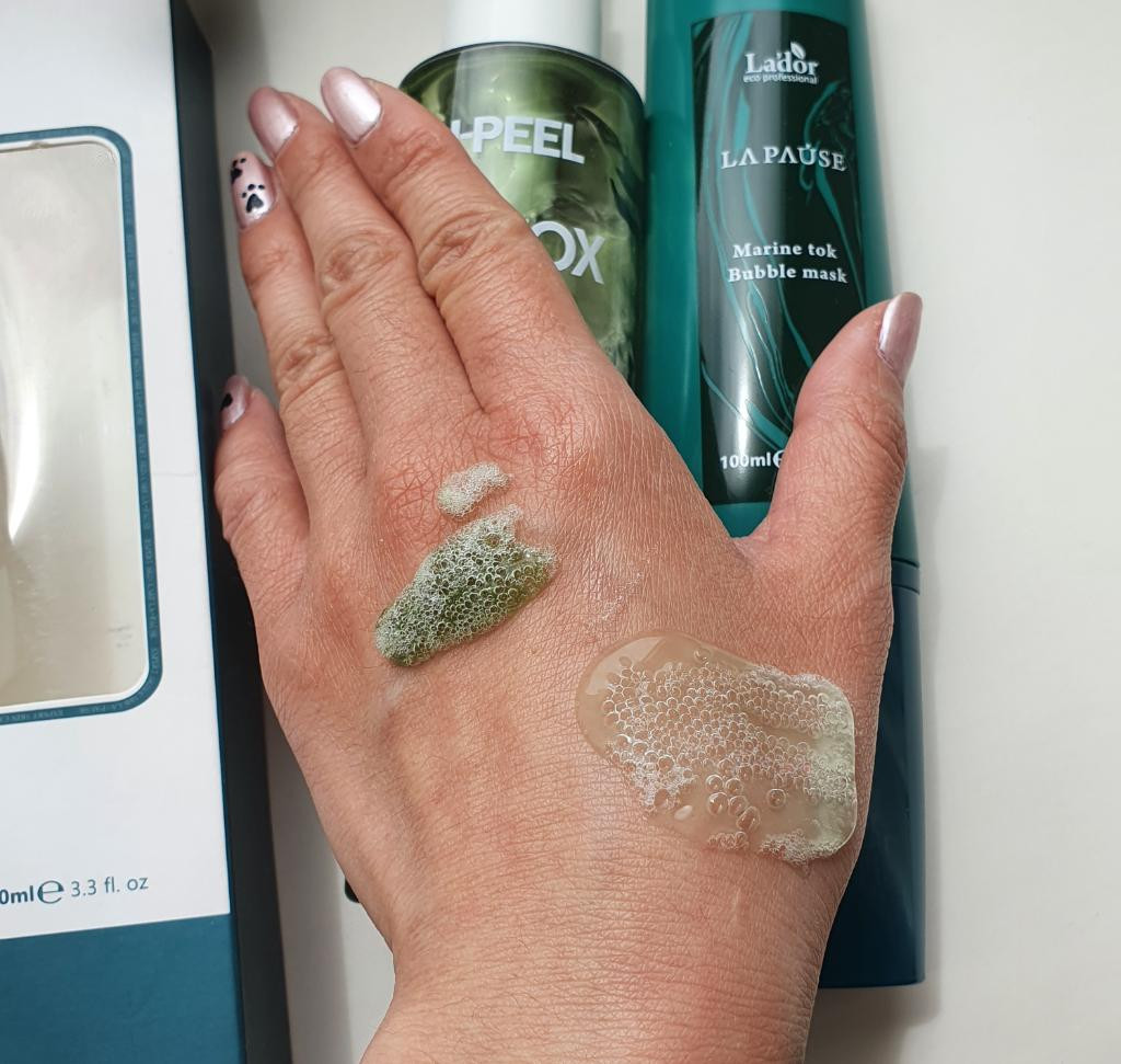 Lador La-Pause Marine Tok Bubble Mask Микропузырьковая маска для интенсивного очищения и увлажнения кожи лица