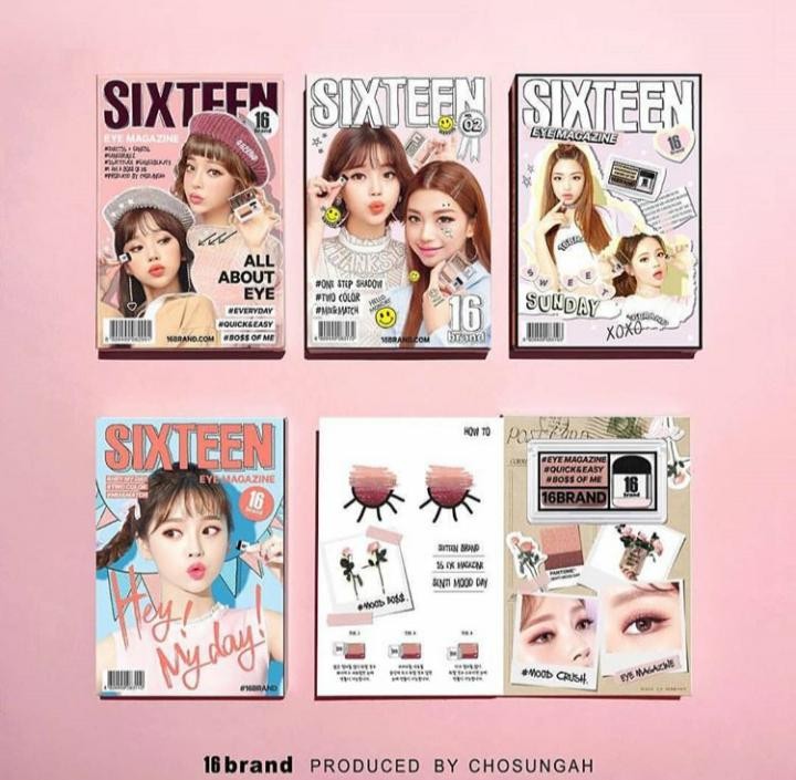 16 brand Eye Magazine Тени-Омбре в оттенке "Hello monday”