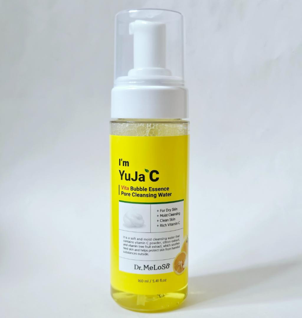 Meloso I'm Yuja С Vita Bubble Essence Pore Cleansing Water  Пузырьковая очищающая вода
