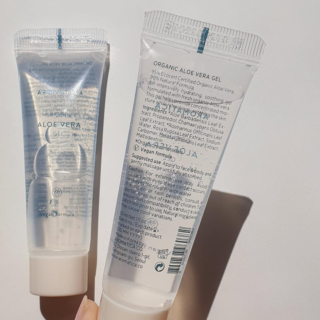 AROMATICA 95% Organic Aloe Vera Gel Органический увлажняющий гель алоэ вера