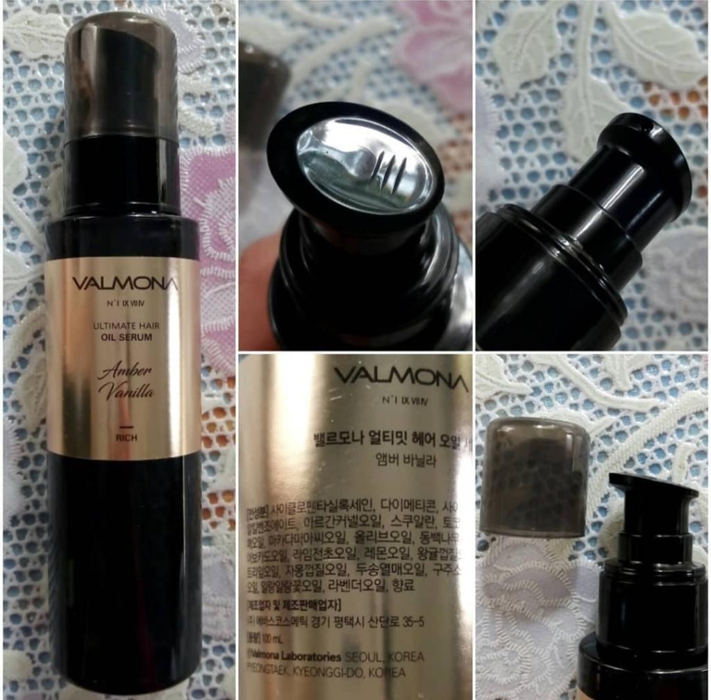 Valmona ultimate hair oil serum Amber Vanilla Масляная сыворотка для восстановления волос.