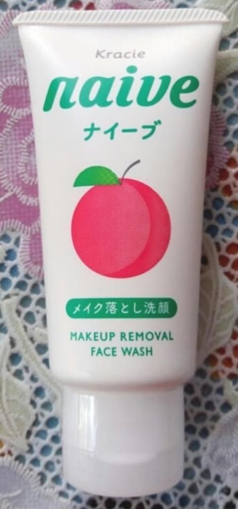 Kracie Naive makeup remover face wash peach leaf Очищающее средство от японского бренда с экстрактом листьев персикового дерева.