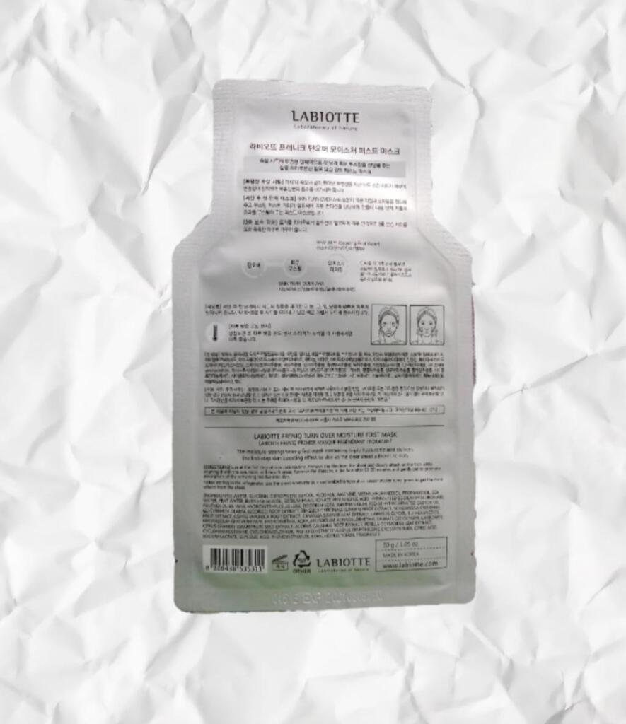 LABIOTTE Freniq Turn Over Moisture First Mask увлажняющая тканевая маска для лица.
