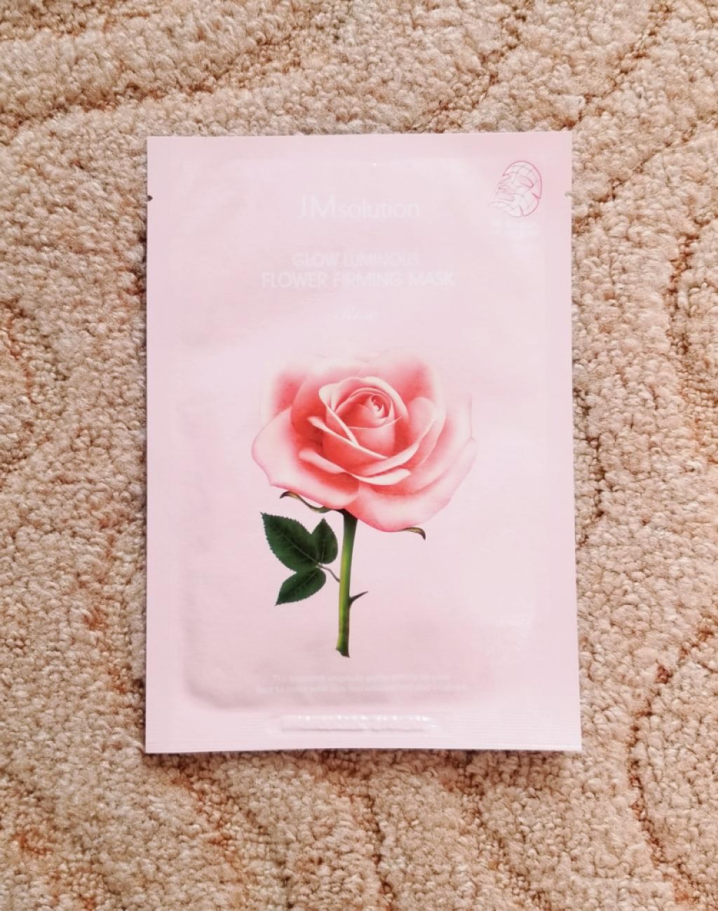 JMsolution Glow Flower Firming Mask Rose Тканевая маска с экстрактом дамасской розы