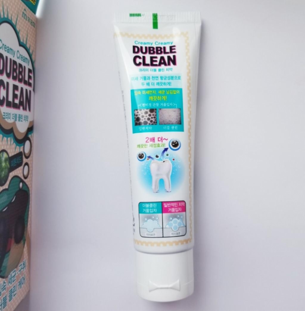 Mukunghwa Creamy Creamy Dubble Clean Кремовая зубная паста с очищающими пузырьками и фитонцидами.