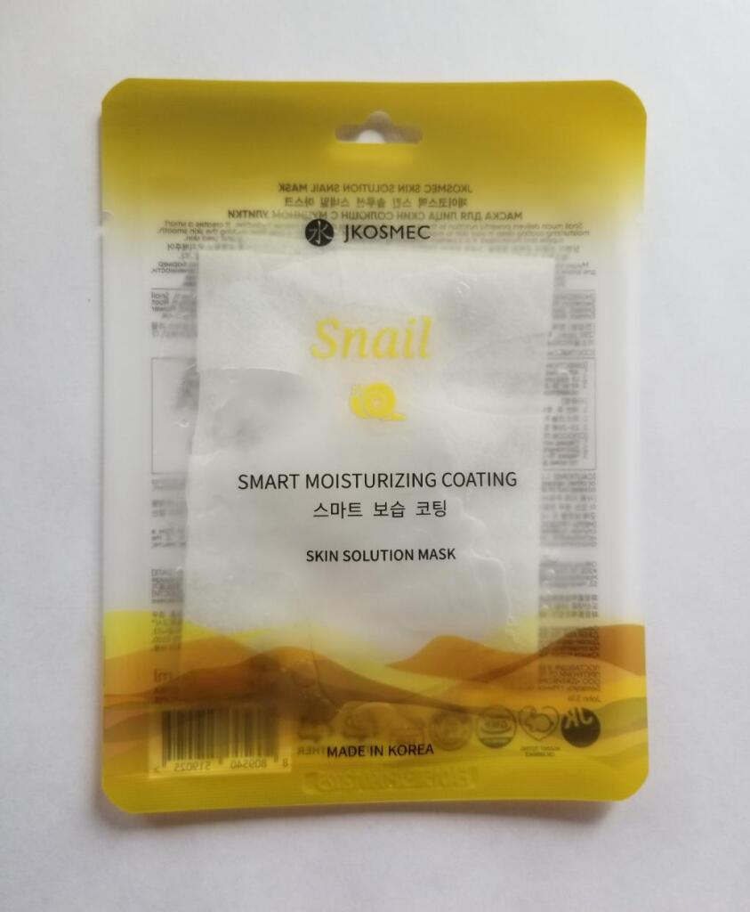 JKOSMEC Skin Solution Snail Mask Тканевая маска с Муцином Улитки