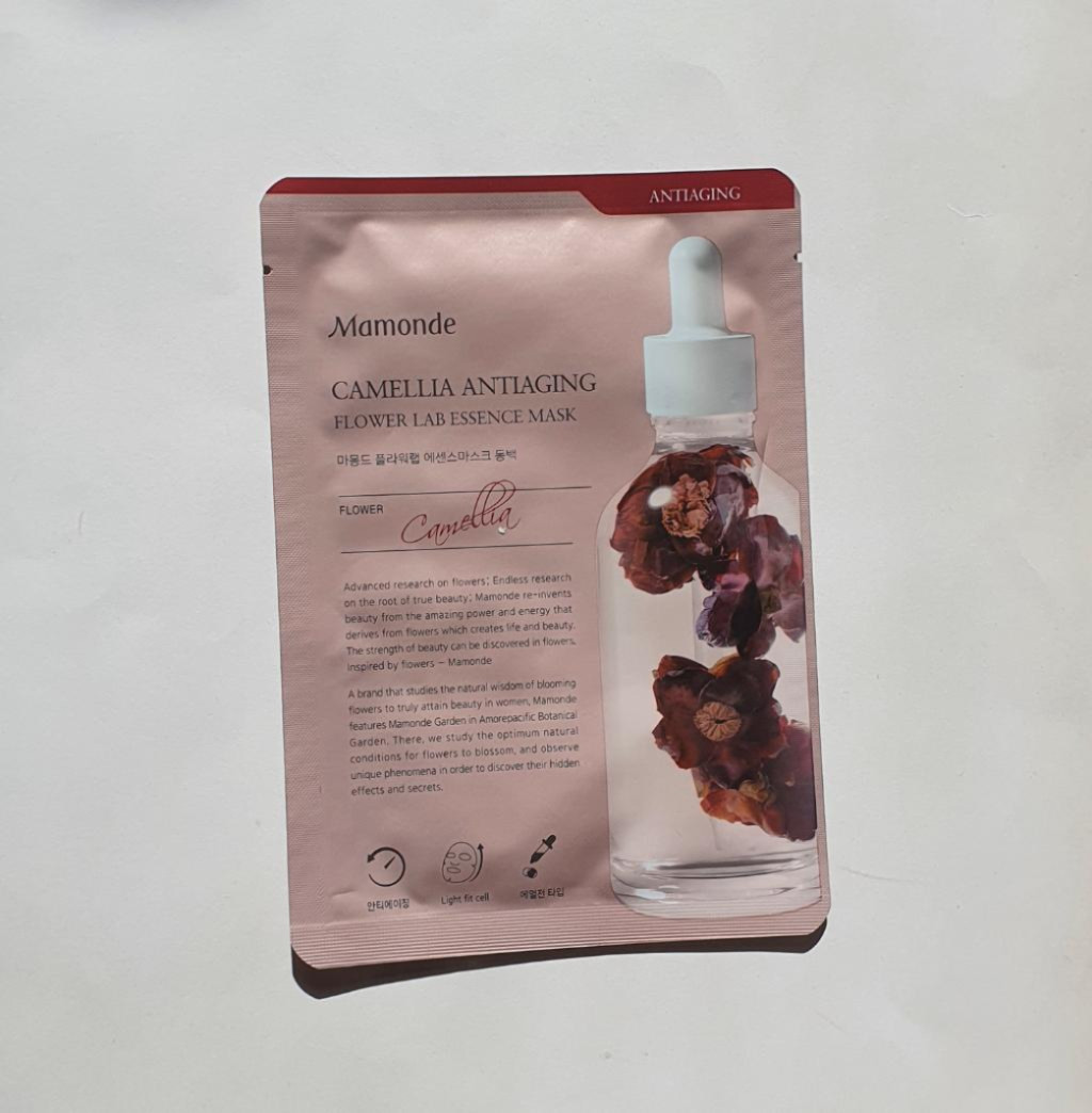 Mamonde Camellia Antiaging Flower Lab Essence Mask Увлажняющая антивозрастная маска с экстарктом камелии