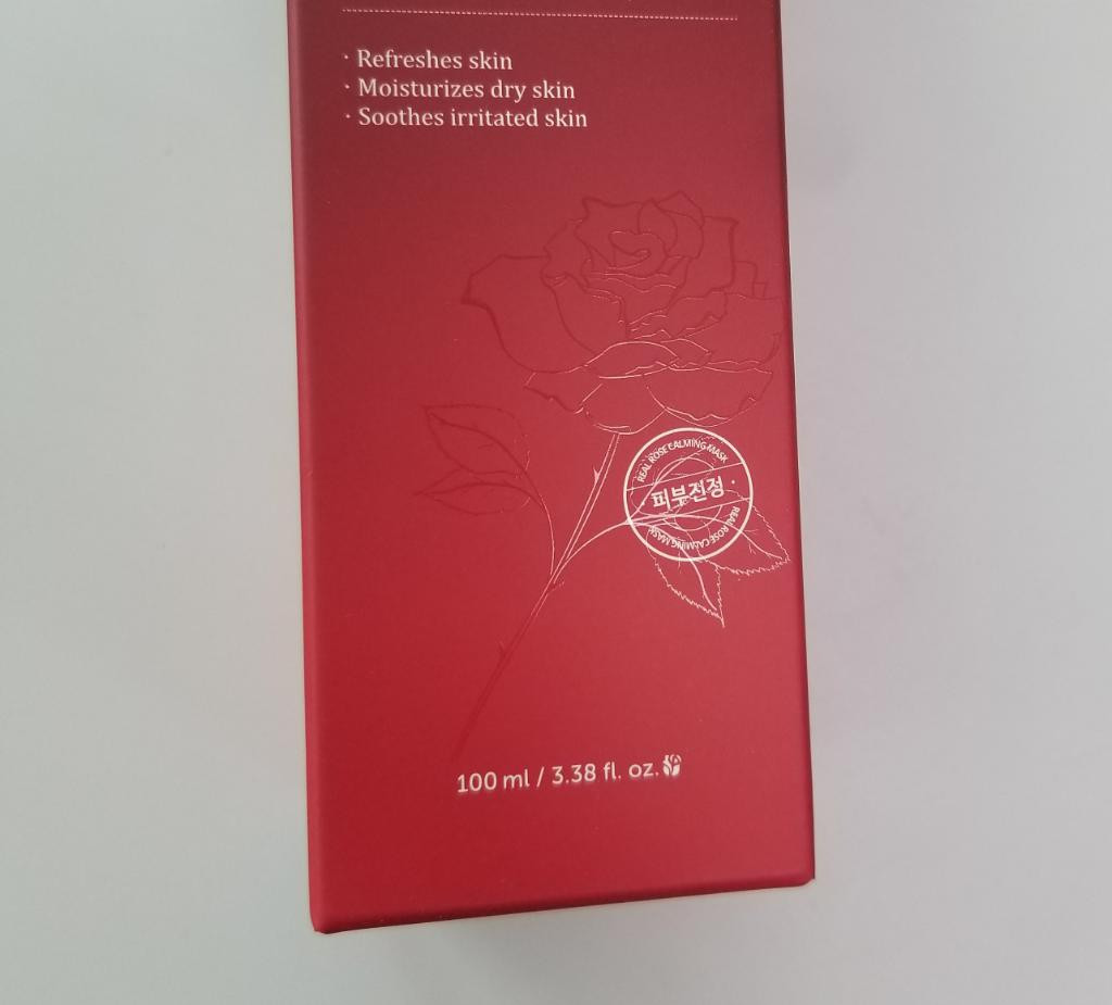 Isntree Sample Real Rose Calming Mask  смываемая успокаивающая маска для лица.