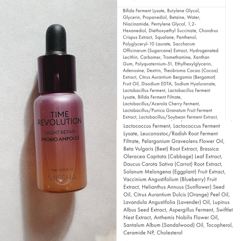 Time Revolution Night Repair Probio Ampoule Ночная восстанавливающая сыворотка для лица.