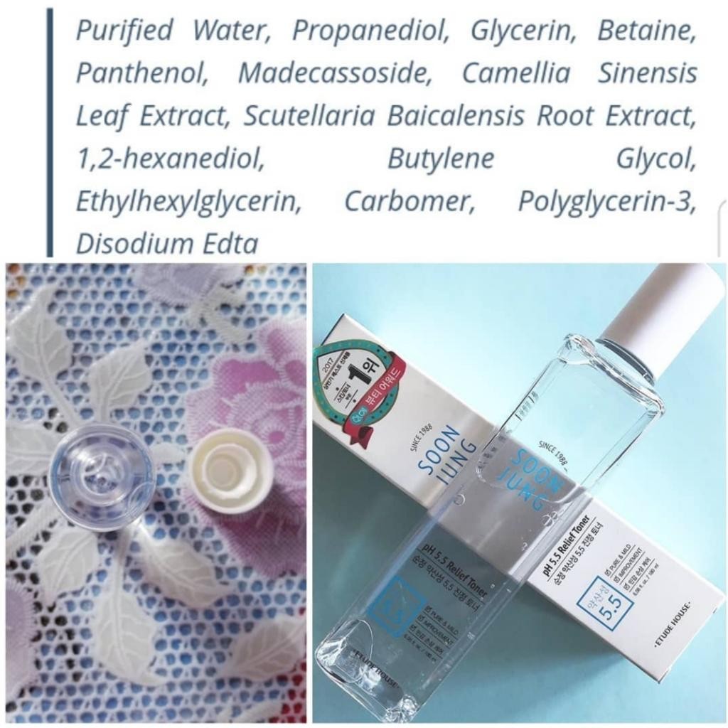 ETUDE HOUSE SoonJung pH 5.5 Relief Toner Тонер для чувствительной кожи