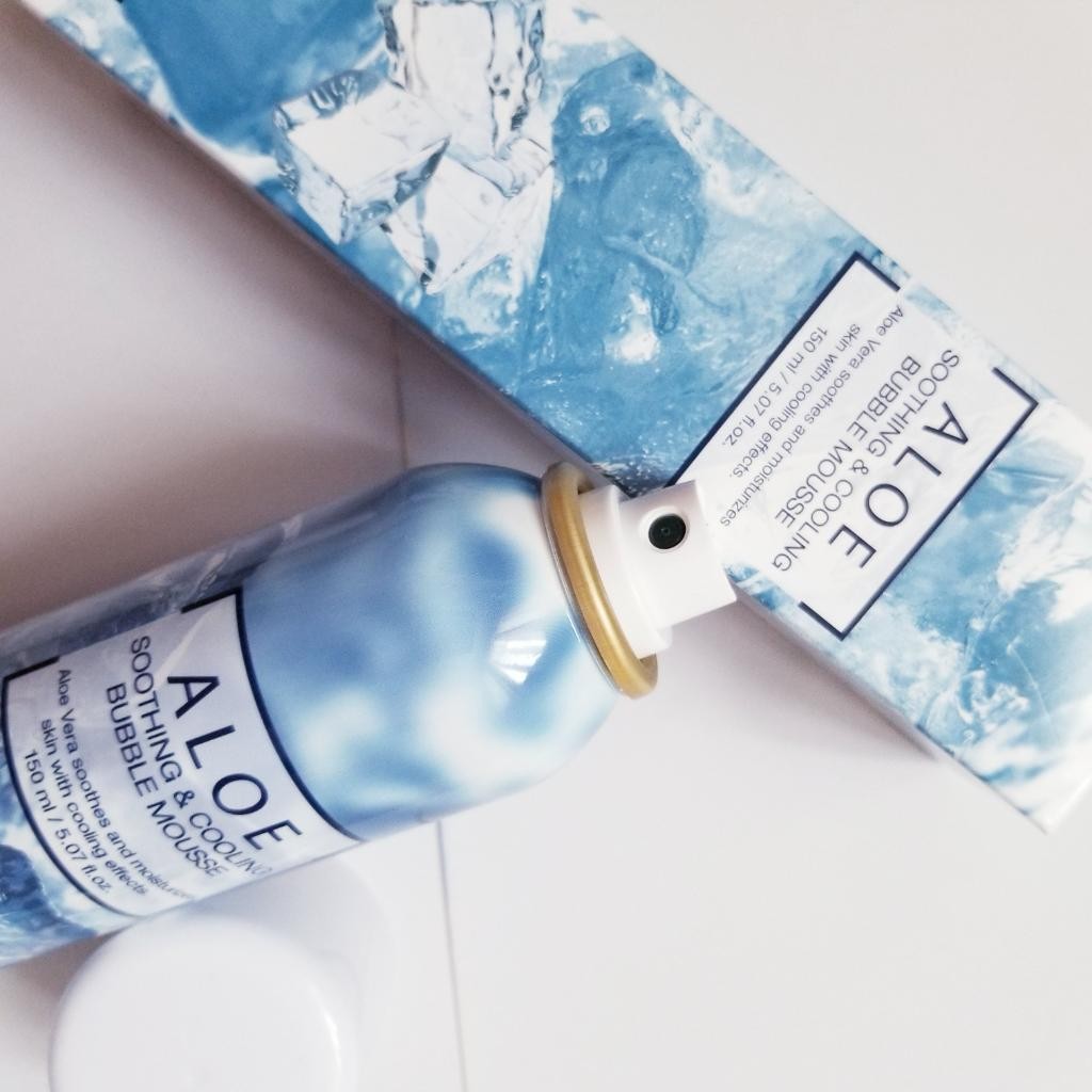 RE:CIPE Aloe Soothing & Cooling Bubble Mousse Успокаивающий, охлаждающий пузырящийся мусс с алоэ вера и пантенолом.