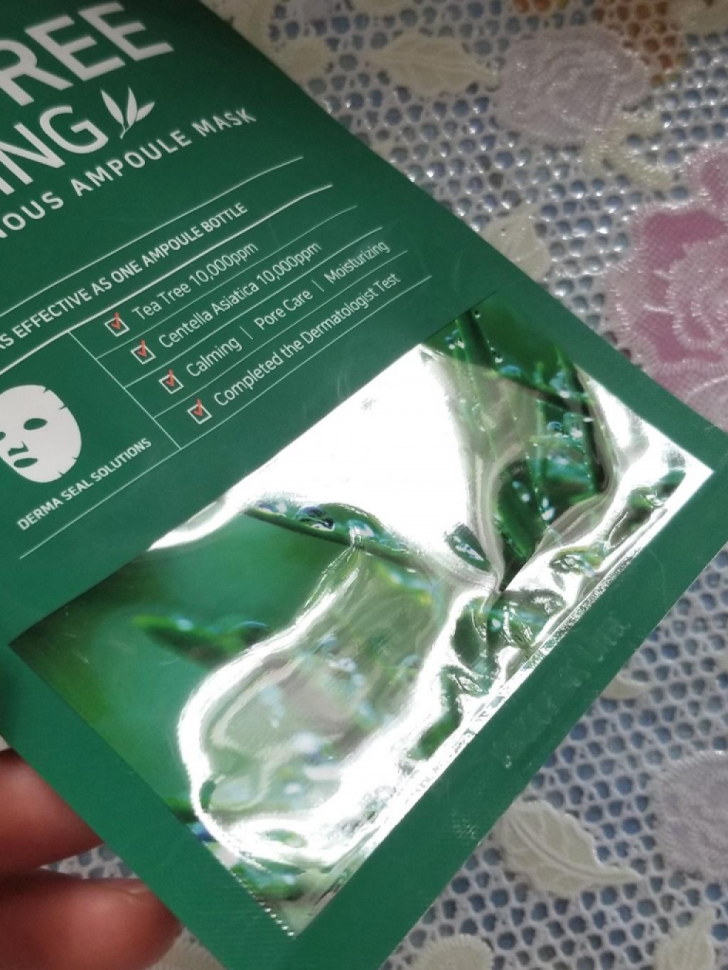 SOME BY MI Tea Tree Calming Glow Luminous Ampoule Mask Успокаивающая маска с чайным деревом
