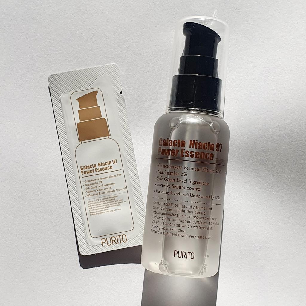 Purito Galacto Niacin 97 Power Essence Обновляющая активная эссенция с ниацинамидом для интенсивного осветления и восстановления.