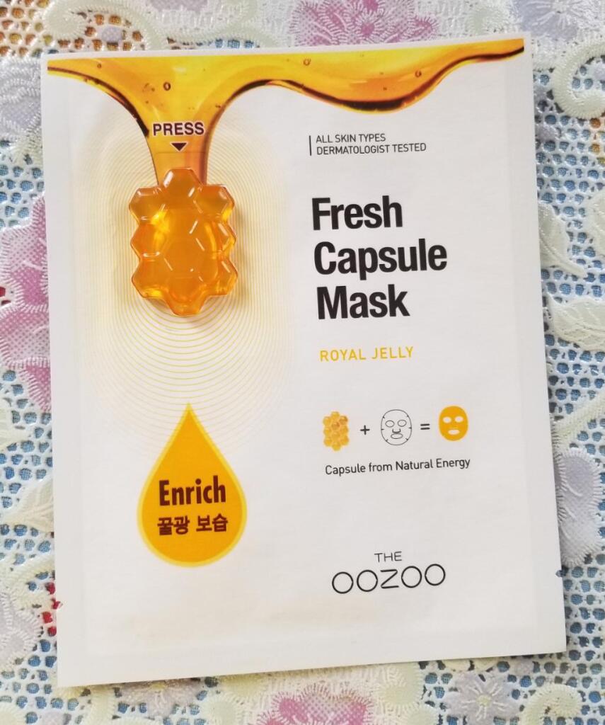 The oozoo fresh capsule mask royal jelly Маска-Капсула с маточным молочком питание и увлажнение