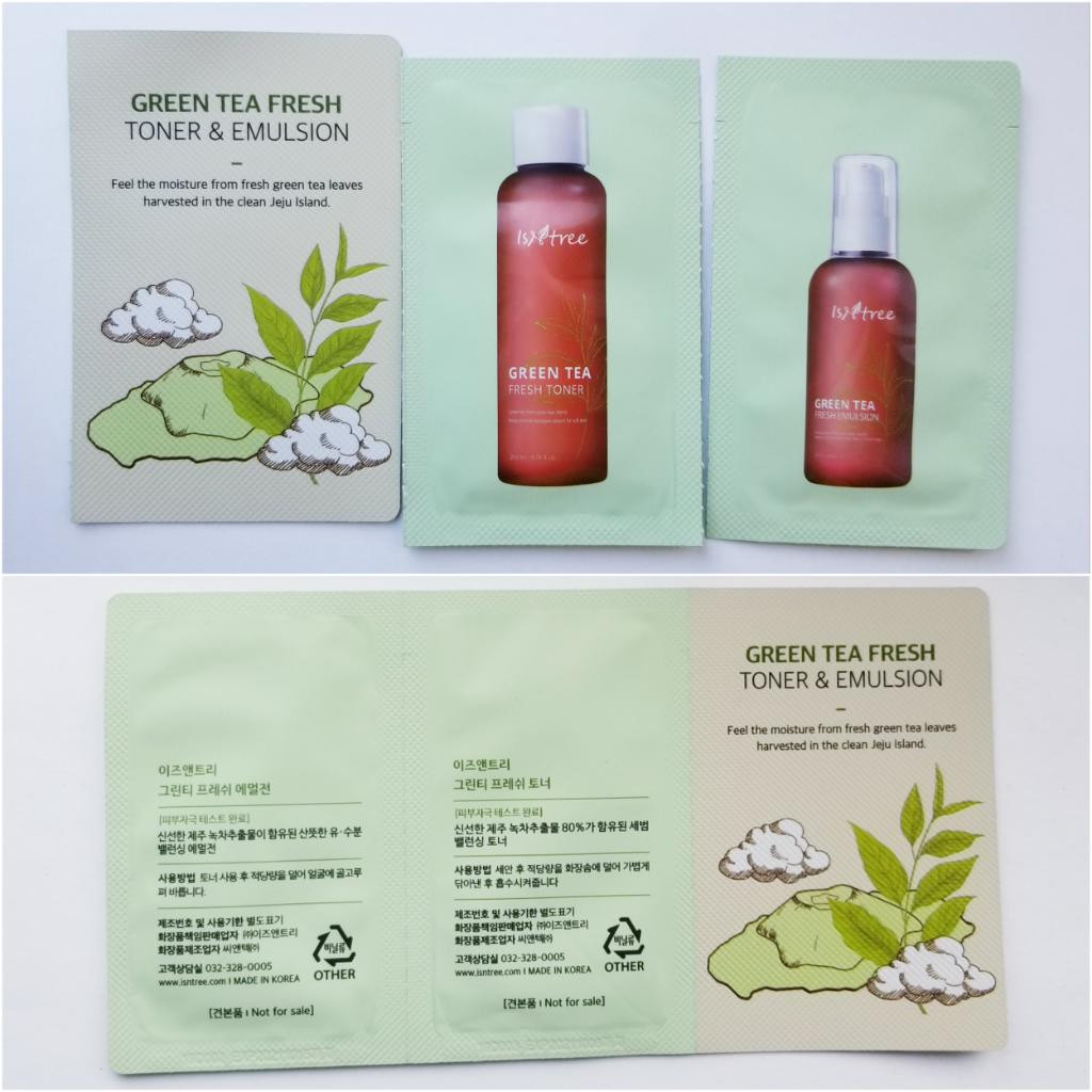 IsNtree Green Tea Fresh Toner Освежающий бесспиртовый тонер на основе зелёного чая