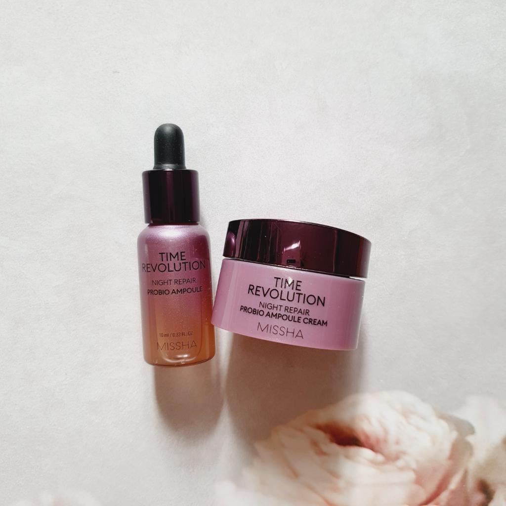 Missha Time Revolution Night Repair Probio Ampoule Cream Ночной омолаживающий ампульный крем.