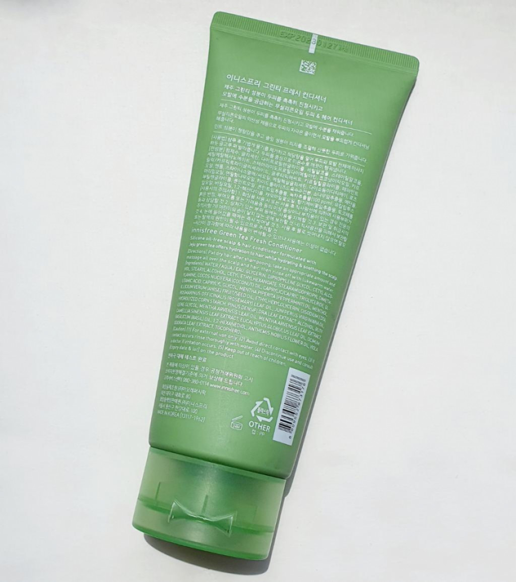 Innisfree Green Tea Fresh Conditioner Освежающий кондиционер для волос с зеленым чаем