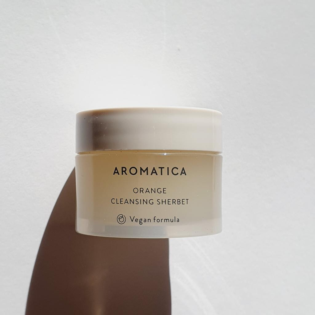 Aromatica Orange Cleansing Sherbet Очищающий гидрофильный щербет для лица с маслом канолы и маслом семян бабассу.