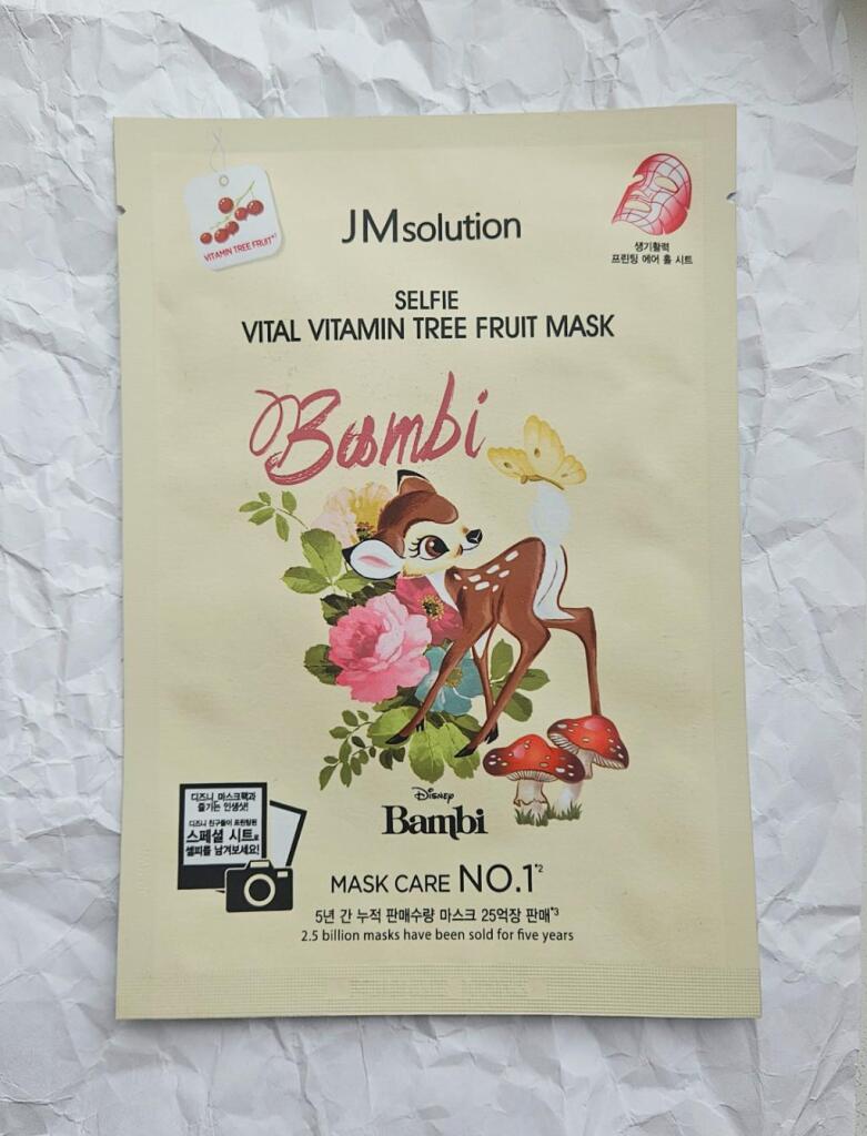JM Solution Disney Collection Selfie Vital Vitamin Tree Fruit Mask  Маска тканевая витаминная с облепихой